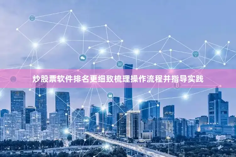 炒股票软件排名更细致梳理操作流程并指导实践